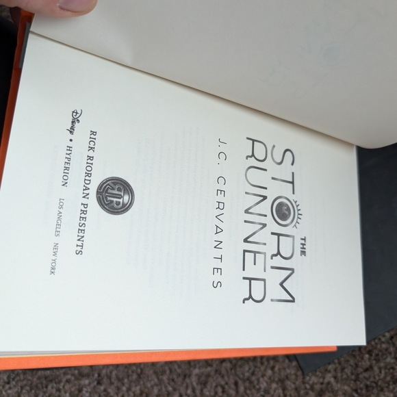 2/$10 Disney Hyperion The Storm Runner Book By J.C Cervantes - Picture 3 of 3